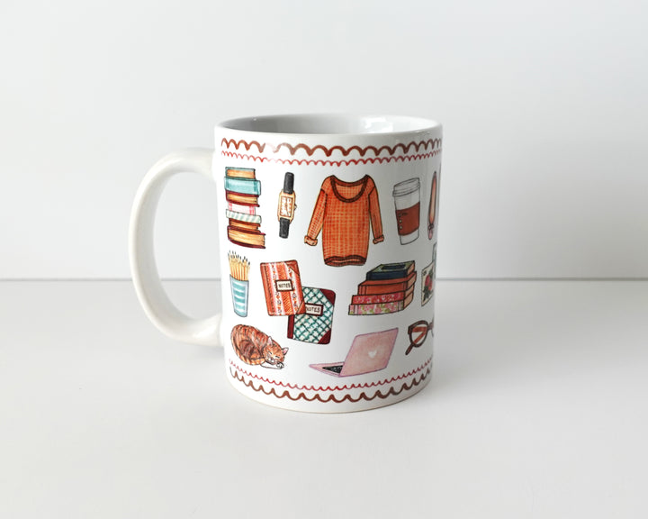 Bookworm Favorite Things Mug