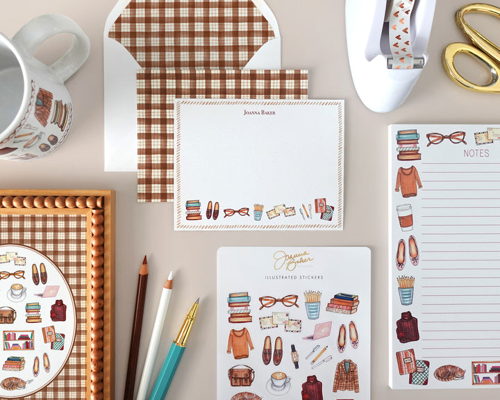 Bookworm Favorite Things Notecards