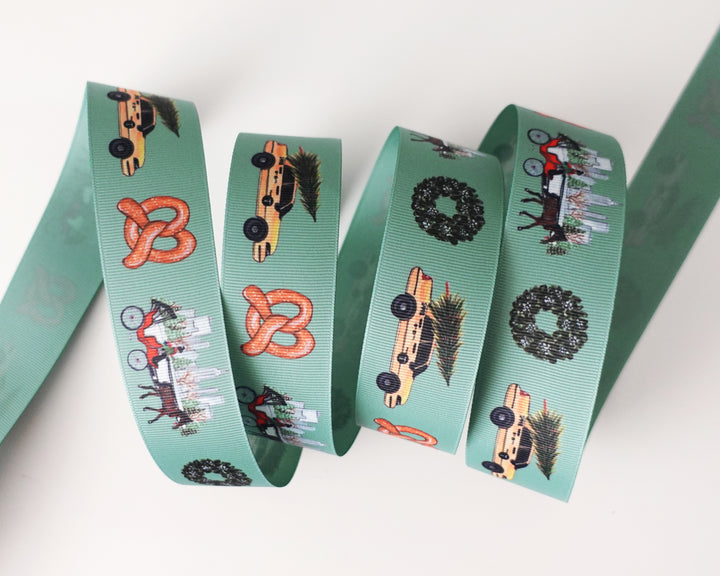 Christmas in New York Grosgrain Ribbon