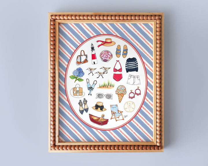 Coastal Favorite Things Art Print