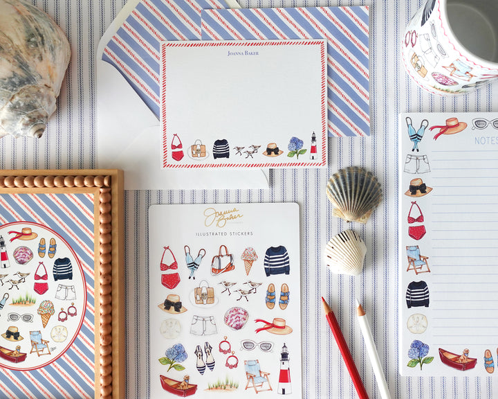 Coastal Favorite Things Personalized Notepad