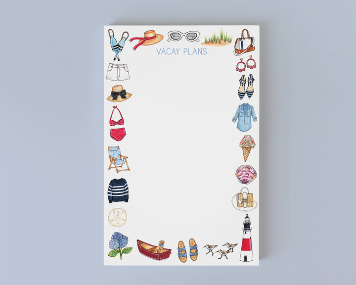 Coastal Favorite Things Personalized Notepad
