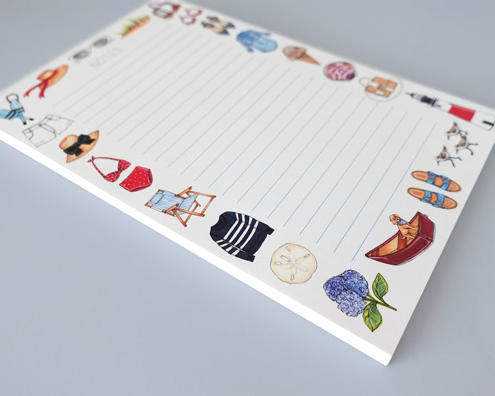 Coastal Favorite Things Personalized Notepad