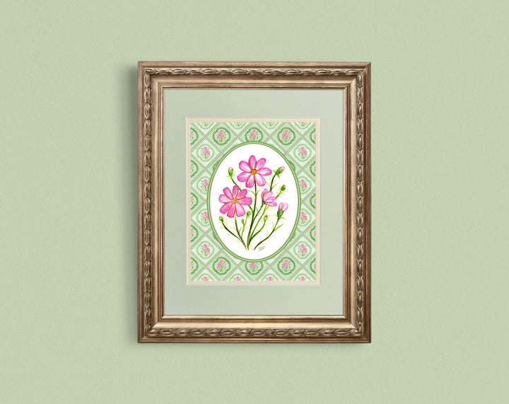 Cosmos Ruffles Art Print