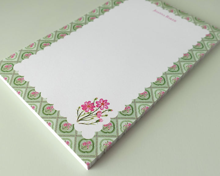 Cosmos Ruffles Personalized Notepad