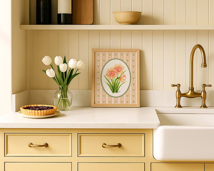 Daffodil Vines Art Print