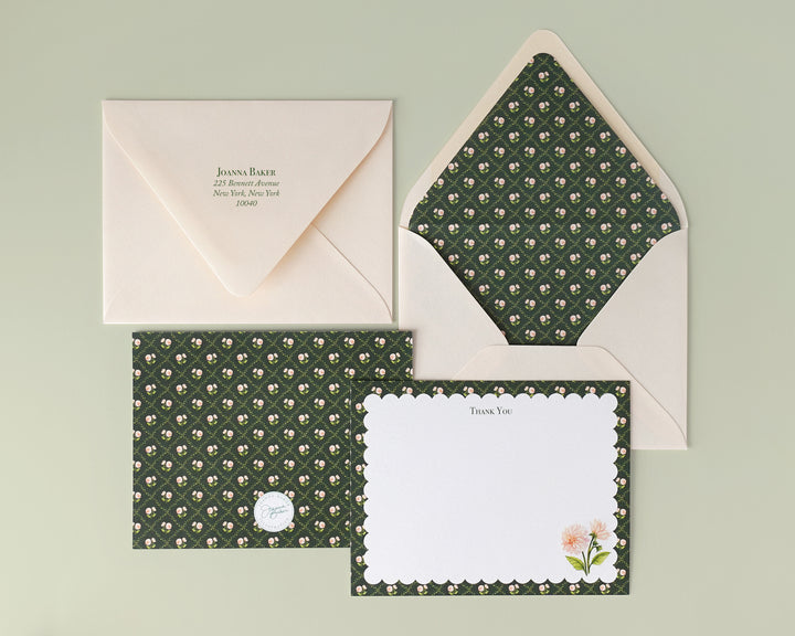 Dahlia Vines Notecards