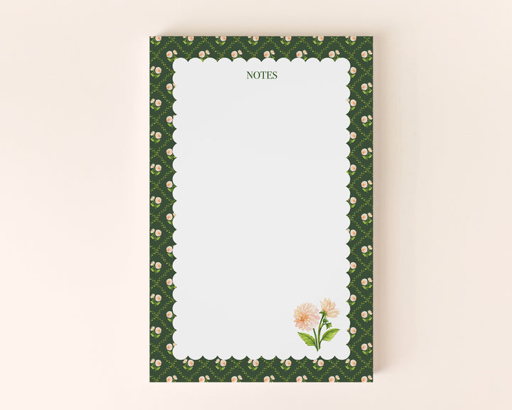 Dahlia Vines Personalized Notepad