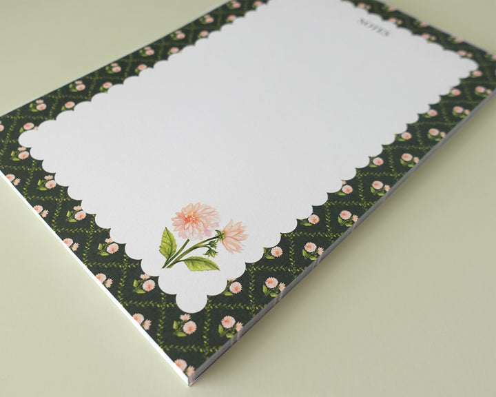 Dahlia Vines Personalized Notepad