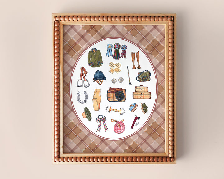 Equestrian Favorite Things Art Print