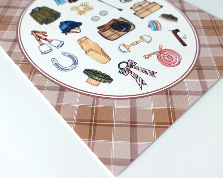 Equestrian Favorite Things Art Print