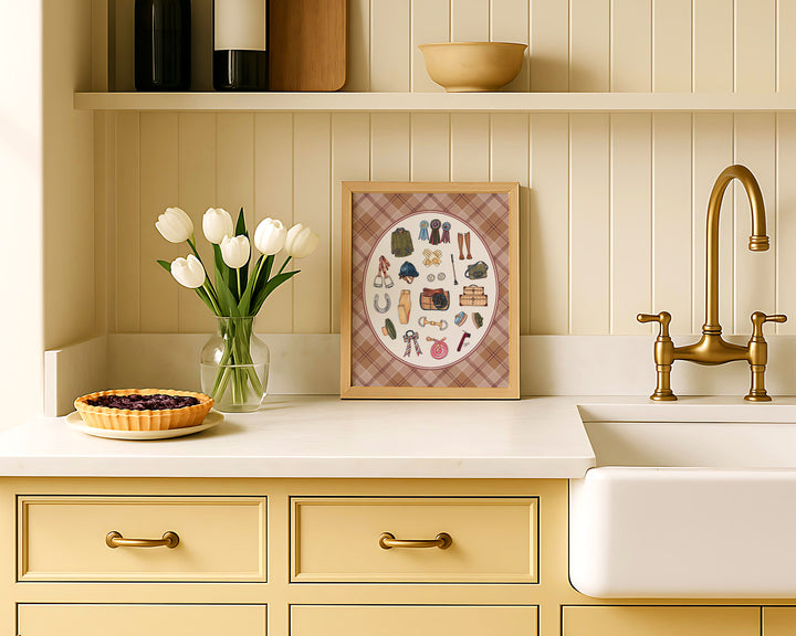 Equestrian Favorite Things Art Print