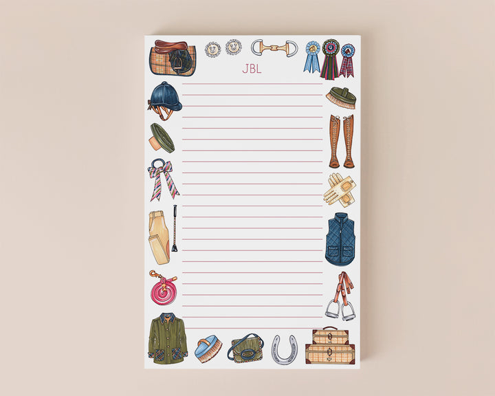 Equestrian Favorite Things Personalized Notepad