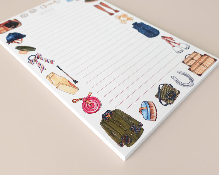 Equestrian Favorite Things Personalized Notepad