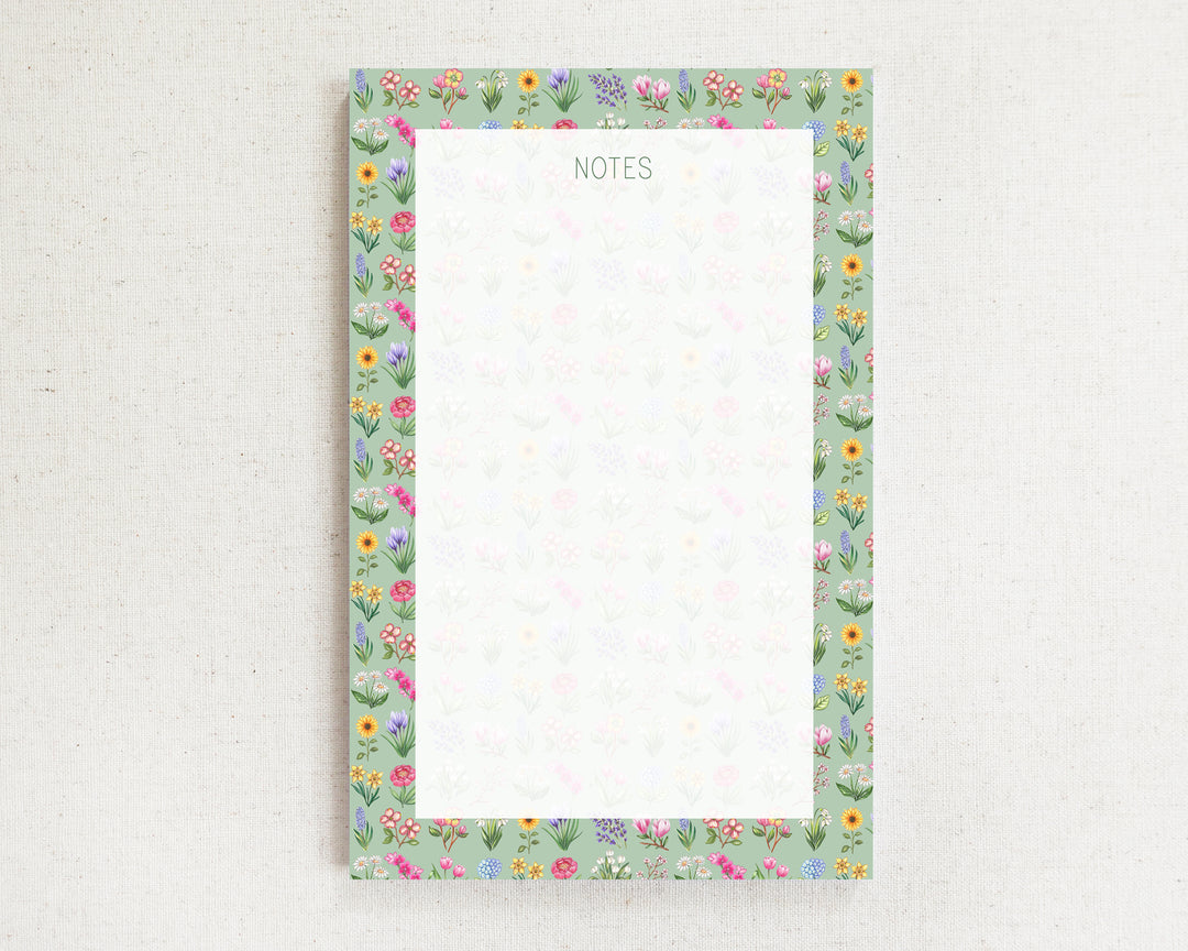 Flower Garden Personalized Notepad
