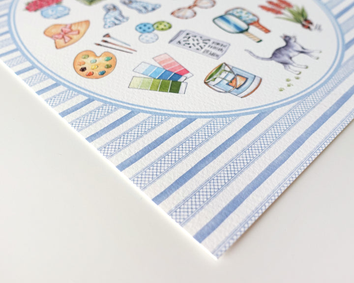 Grandmillennial Pastime Favorite Things Art Print