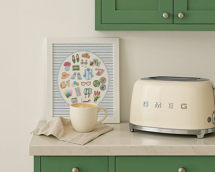 Grandmillennial Pastime Favorite Things Art Print