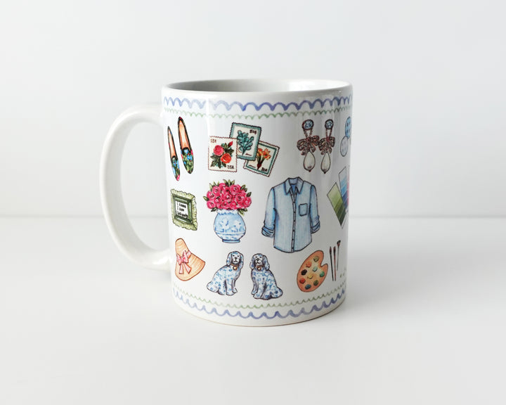 Grandmillennial Pastime Favorite Things Mug