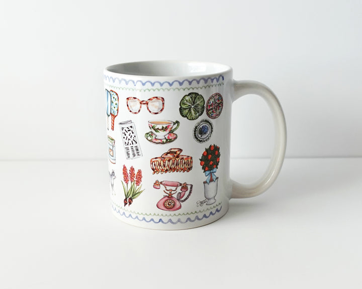 Grandmillennial Pastime Favorite Things Mug