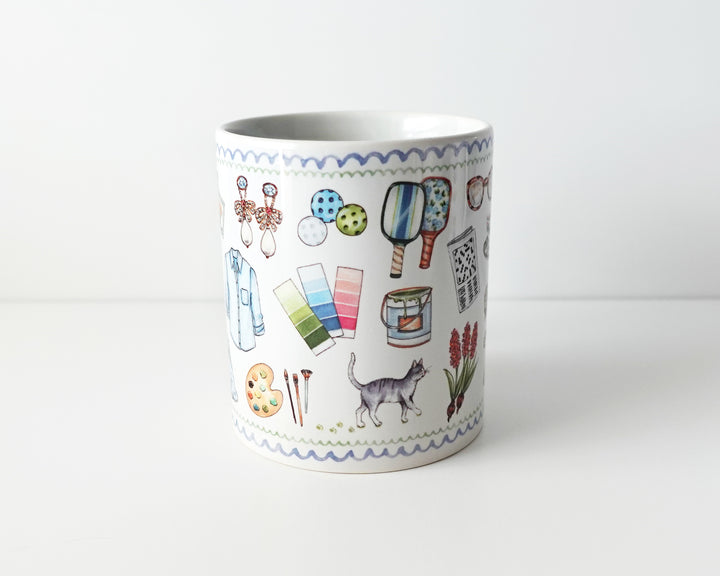 Grandmillennial Pastime Favorite Things Mug