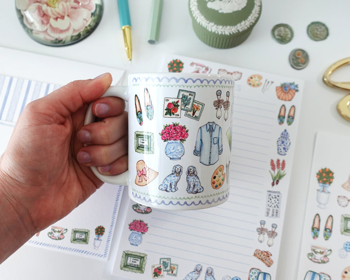 Grandmillennial Pastime Favorite Things Mug