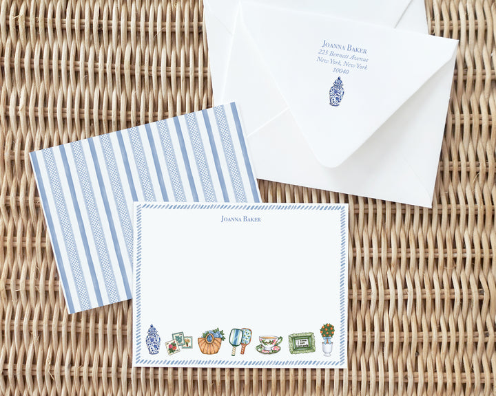 Grandmillennial Pastime Favorite Things Notecards