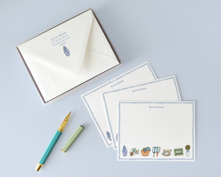 Grandmillennial Pastime Favorite Things Notecards