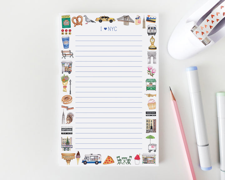 New York City Favorite Things Personalized Notepad