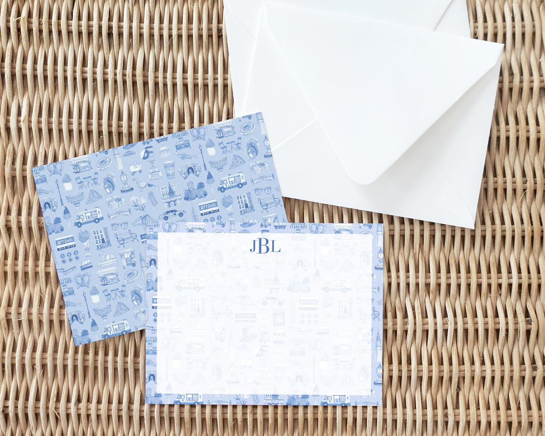 Tonal New York City Personalized Note Card Set