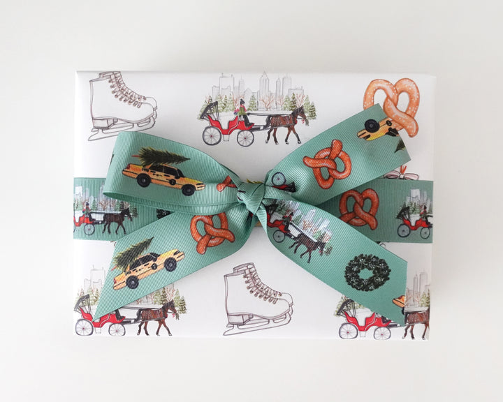 Christmas in New York Grosgrain Ribbon