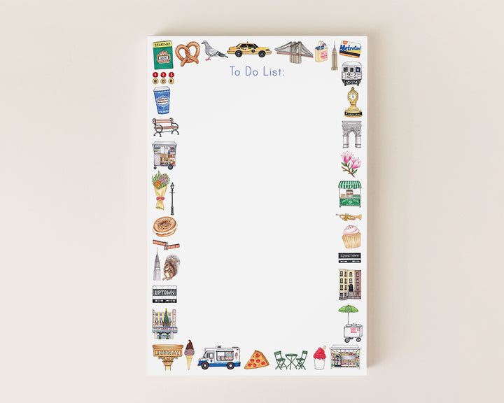 New York City Favorite Things Personalized Notepad
