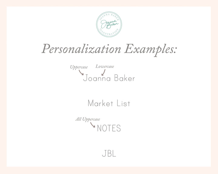 Garden Favorite Things Personalized Notepad