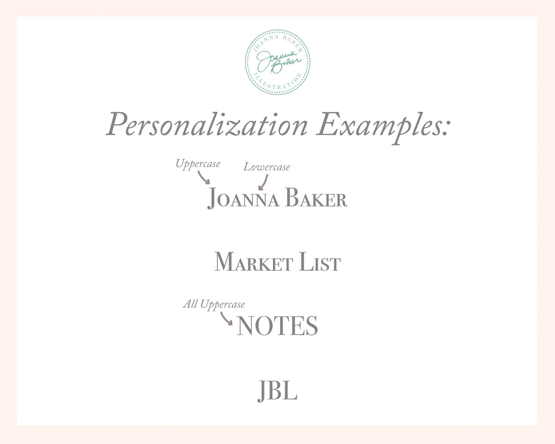 Scalloped Vines & Roses Personalized Notepad