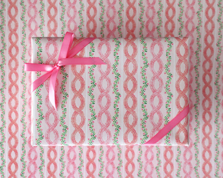 Rococo Ruffles & Roses Gift Wrap Roll