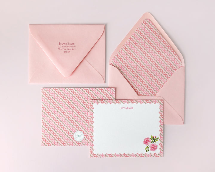 Rococo Ruffles & Roses Notecards