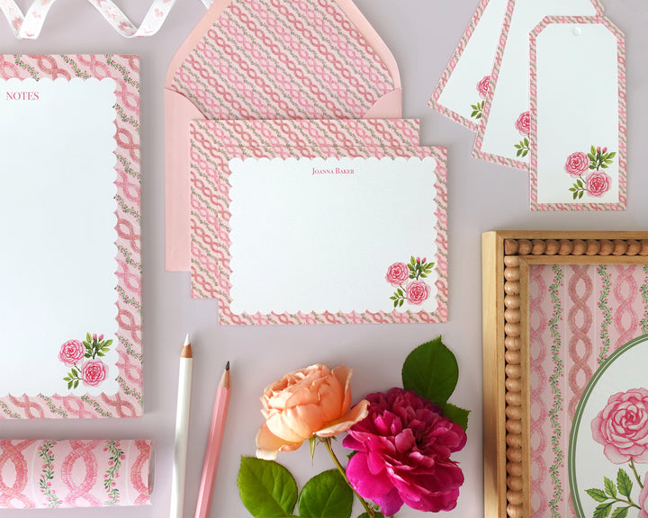 Rococo Ruffles & Roses Notecards