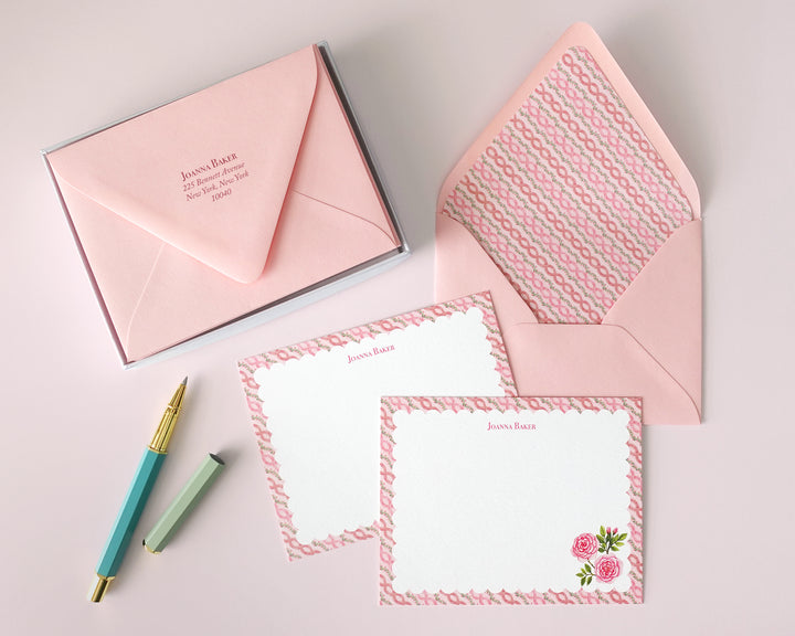 Rococo Ruffles & Roses Notecards
