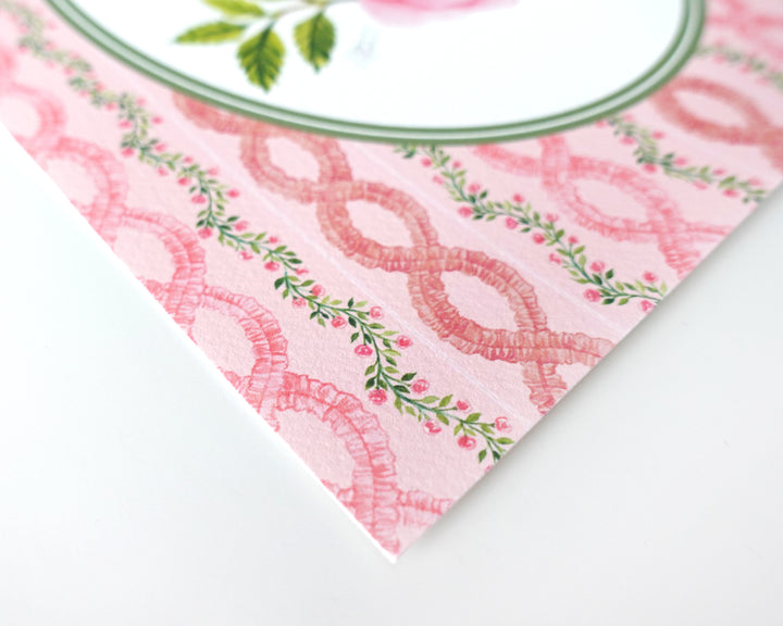 Rococo Ruffles & Roses Art Print