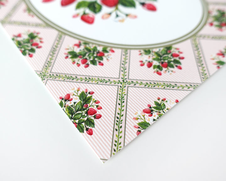 Strawberry Trellis Art Print