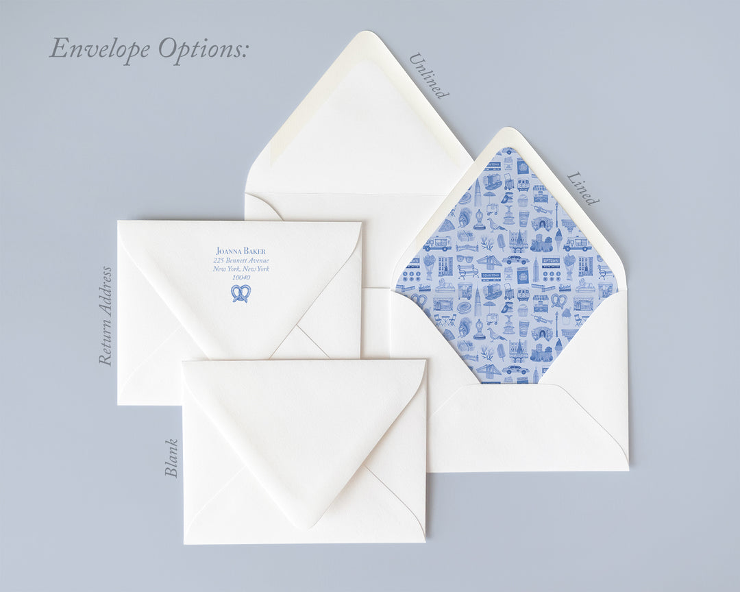 Tonal New York City Personalized Note Card Set