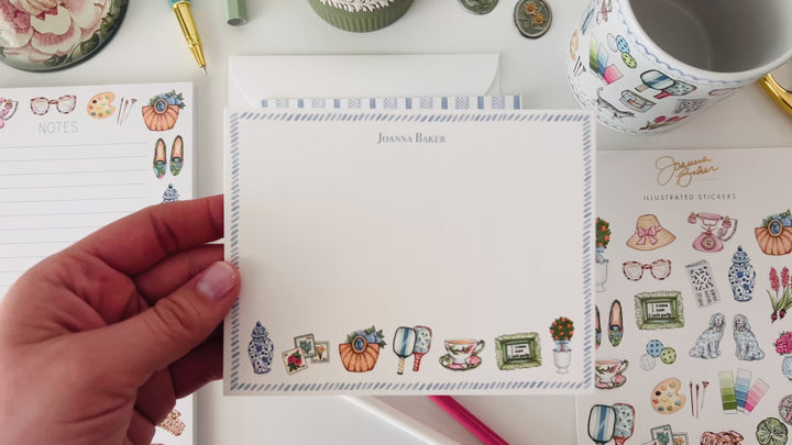 Grandmillennial Pastime Favorite Things Notecards