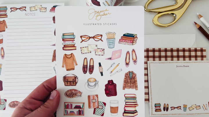 Bookworm Favorite Things Stickers