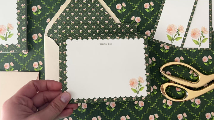 Dahlia Vines Notecards