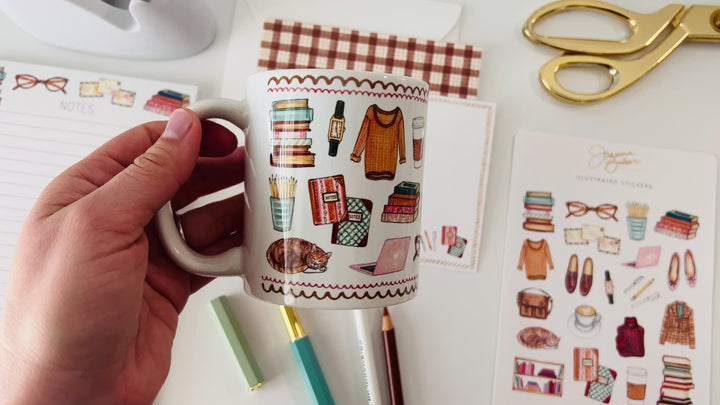 Bookworm Favorite Things Mug