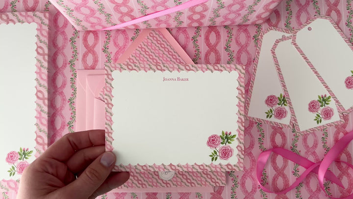 Rococo Ruffles & Roses Notecards