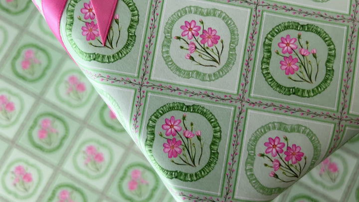 Cosmos Ruffles Gift Wrap Roll
