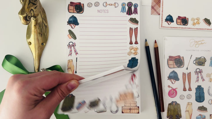 Equestrian Favorite Things Personalized Notepad