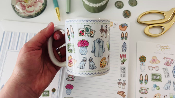 Grandmillennial Pastime Favorite Things Mug