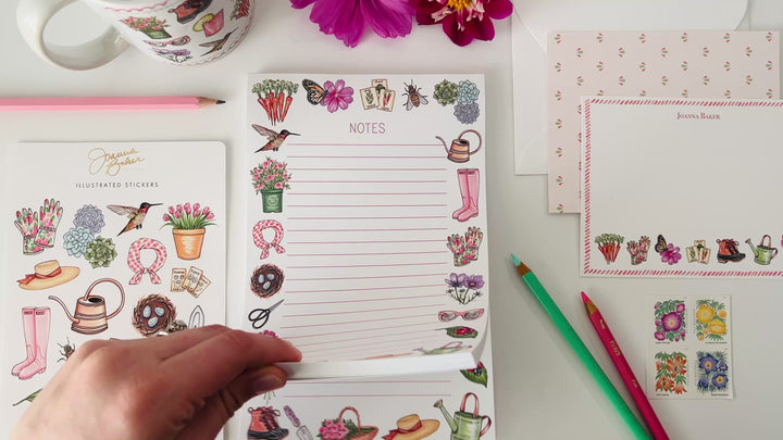Garden Favorite Things Personalized Notepad