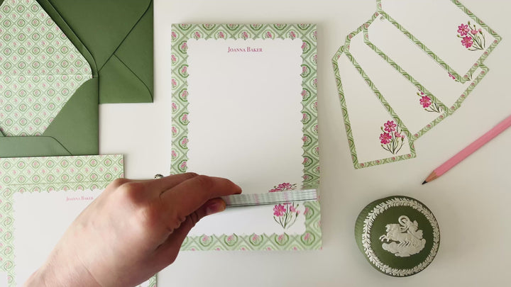 Cosmos Ruffles Personalized Notepad